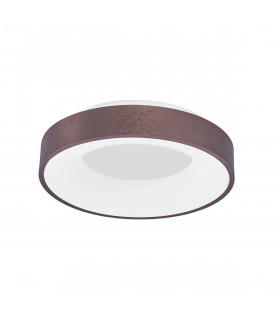 Rando Thin 38cm Integrated LED Semi Flush Light Brushed Coffee Aluminium LED 30W 1950Lm 3000K-1
