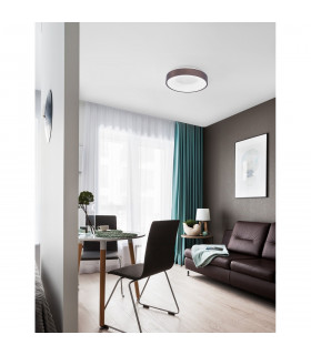 Rando Thin 38cm Integrated LED Semi Flush Light Brushed Coffee Aluminium LED 30W 1950Lm 3000K-2