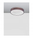 Rando Thin 38cm Integrated LED Semi Flush Light Brushed Coffee Aluminium LED 30W 1950Lm 3000K-4