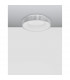 Rando Thin 38cm Integrated LED Semi Flush Light Brushed Silver Aluminium LED 30W 1950Lm 3000K-3
