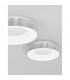 Rando Thin 38cm Integrated LED Semi Flush Light Brushed Silver Aluminium LED 30W 1950Lm 3000K-5