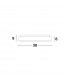 Rando Thin 38cm Integrated LED Semi Flush Light Brushed Silver Aluminium LED 30W 1950Lm 3000K-6