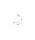 Rando 60cm Integrated LED Pendant Ceiling Light Grey Aluminium LED 42W 2700Lm 4000K-3