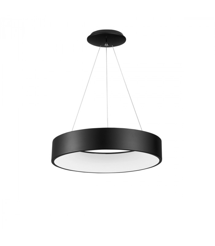 Rando 60cm Integrated LED Pendant Ceiling Light Black Aluminium LED 42W 2520Lm 3000K-1