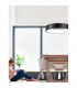 Rando 60cm Integrated LED Pendant Ceiling Light Black Aluminium LED 42W 2520Lm 3000K-2