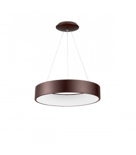Rando 60cm Integrated LED Pendant Ceiling Light Coffee Brown Aluminium LED 42W 2520Lm 3000K-1