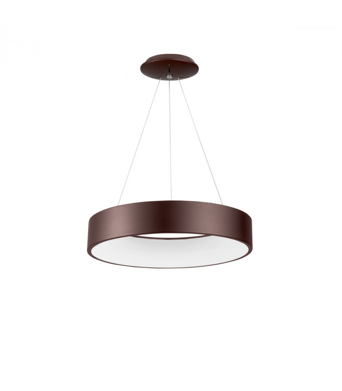 Rando 60cm Integrated LED Pendant Ceiling Light Coffee Brown Aluminium LED 42W 2520Lm 3000K-1