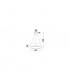 Rando 60cm Integrated LED Pendant Ceiling Light Coffee Brown Aluminium LED 42W 2520Lm 3000K-3