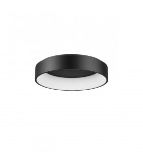 Rando 60cm Integrated LED Semi Flush Light Black Aluminium LED 42W 2520Lm 3000K-1
