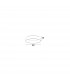 Rando 60cm Integrated LED Semi Flush Light Grey Aluminium LED 42W 2520Lm 3000K-3
