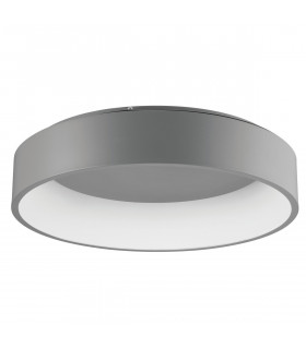 Rando 60cm Integrated LED Semi Flush Light Grey Aluminium LED 42W 2700Lm 4000K-2