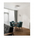 Rando 60cm Integrated LED Semi Flush Light Matt White Aluminium LED 42W 2520Lm 3000K-2