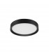 Luton 55cm Integrated LED Semi Flush Light Sandy Black Aluminium Matt White LED 47W 3525Lm 3000K-1