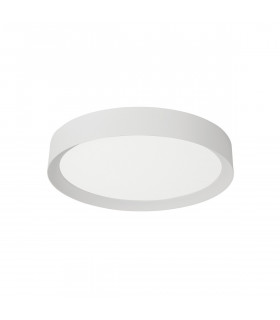 Luton 55cm Integrated LED Semi Flush Light Sandy White Aluminium Matt White LED 47W 3525Lm 3000K-1