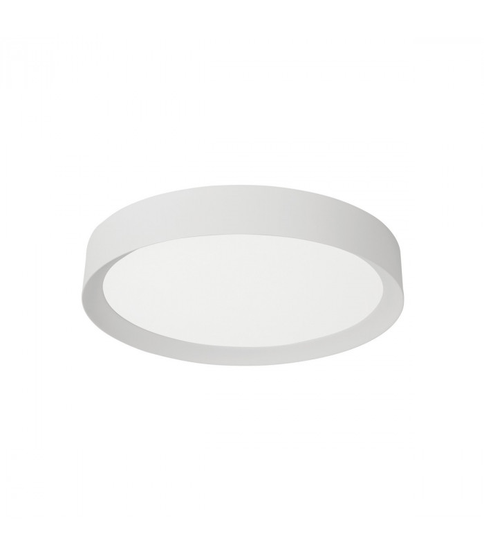 Luton 55cm Integrated LED Semi Flush Light Sandy White Aluminium Matt White LED 47W 3525Lm 3000K-1