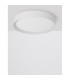 Luton 55cm Integrated LED Semi Flush Light Sandy White Aluminium Matt White LED 47W 3525Lm 3000K-3