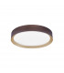 Luton 55cm Integrated LED Semi Flush Light Coffee Brown Aluminium Matt White LED 47W 3525Lm 3000K-1