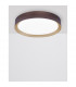 Luton 55cm Integrated LED Semi Flush Light Coffee Brown Aluminium Matt White LED 47W 3525Lm 3000K-3