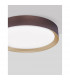 Luton 55cm Integrated LED Semi Flush Light Coffee Brown Aluminium Matt White LED 47W 3525Lm 3000K-5