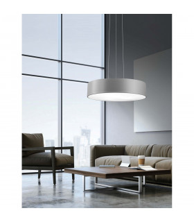 Roda 60cm Integrated LED Pendant Ceiling Light Grey Aluminium LED 46W 2760Lm 3000K-2