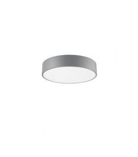 Roda 40cm Integrated LED Semi Flush Light Grey Aluminium LED 30W 1800Lm 3000K-1