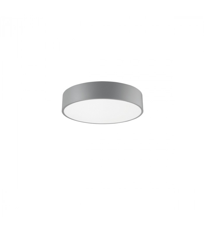 Roda 40cm Integrated LED Semi Flush Light Grey Aluminium LED 30W 1800Lm 3000K-1
