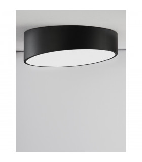 Maggio 40cm Integrated LED Semi Flush Light Sandy Black Aluminium Matt White LED 30W 2280Lm 3000K-2