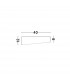 Maggio 40cm Integrated LED Semi Flush Light Sandy White Aluminium Matt White LED 30W 2280Lm 3000K-6