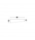 Maggio 50cm Integrated LED Semi Flush Light Sandy Black Aluminium Matt White LED 60W 4280Lm 3000K-7