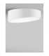 Maggio 50cm Integrated LED Semi Flush Light Sandy White Aluminium Matt White LED 60W 4280Lm 3000K-4