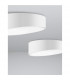 Maggio 50cm Integrated LED Semi Flush Light Sandy White Aluminium Matt White LED 60W 4280Lm 3000K-5