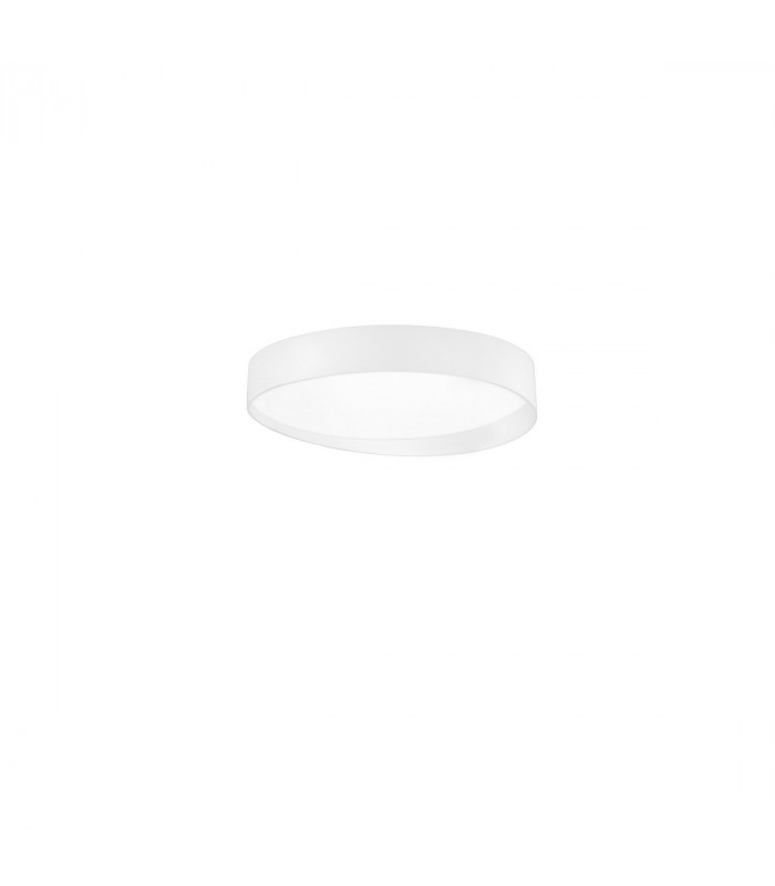 Fano 40cm Integrated LED Semi Flush Light White Aluminium LED 26W 1560Lm 3000K-1