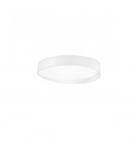 Fano 50cm Integrated LED Semi Flush Light White Aluminium LED 34W 2040Lm 3000K-1