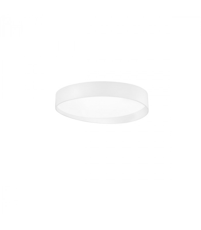 Fano 50cm Integrated LED Semi Flush Light White Aluminium LED 34W 2040Lm 3000K-1