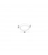 Fano 50cm Integrated LED Semi Flush Light White Aluminium LED 34W 2040Lm 3000K-2