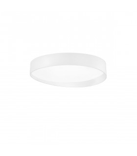 Fano 80cm Integrated LED Semi Flush Light White Aluminium LED 87W 5220Lm 3000K-1