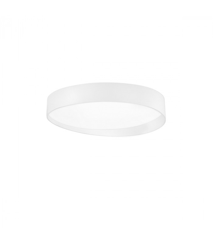 Fano 80cm Integrated LED Semi Flush Light White Aluminium LED 87W 5220Lm 3000K-1