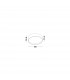 Fano 80cm Integrated LED Semi Flush Light White Aluminium LED 87W 5220Lm 3000K-3