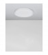 Troy 46cm Integrated LED Semi Flush Light Metal Matt White Outside Matt White Inside LED 40W 2200Lm 3000K-2