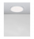 Troy 46cm Integrated LED Semi Flush Light Metal Matt White Outside Matt White Inside LED 40W 2200Lm 3000K-3