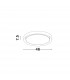 Troy 46cm Integrated LED Semi Flush Light Metal Matt White Outside Matt White Inside LED 40W 2200Lm 3000K-6