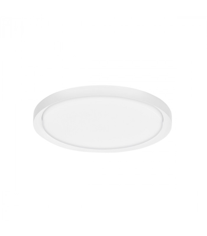 Troy 56cm Integrated LED Semi Flush Light Metal Matt White Outside Matt White Inside LED 50W 2750Lm 3000K-1