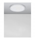Troy 56cm Integrated LED Semi Flush Light Metal Matt White Outside Matt White Inside LED 50W 2750Lm 3000K-3
