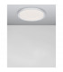 Troy 56cm Integrated LED Semi Flush Light Metal Matt White Outside Matt White Inside LED 50W 2750Lm 3000K-4