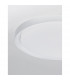 Troy 56cm Integrated LED Semi Flush Light Metal Matt White Outside Matt White Inside LED 50W 2750Lm 3000K-5