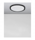 Troy 46cm Integrated LED Semi Flush Light Metal Matt Black Outside Matt White Inside LED 40W 2200Lm 3000K-4