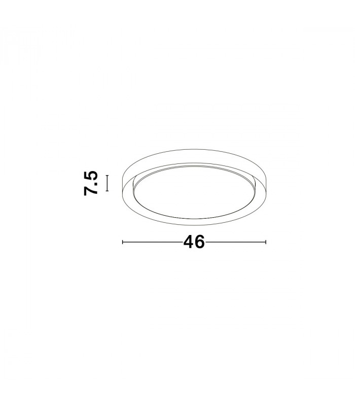Troy 46cm Integrated LED Semi Flush Light Metal Matt Black Outside Matt White Inside LED 40W 2200Lm 3000K-6
