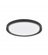 Troy 56cm Integrated LED Semi Flush Light Metal Matt Black Outside Matt White Inside LED 50W 2750Lm 3000K-1