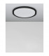 Troy 56cm Integrated LED Semi Flush Light Metal Matt Black Outside Matt White Inside LED 50W 2750Lm 3000K-3