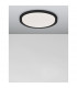 Troy 56cm Integrated LED Semi Flush Light Metal Matt Black Outside Matt White Inside LED 50W 2750Lm 3000K-4